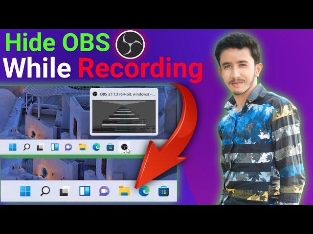 How to Hide OBS While Recording | How to Hide Screen Recorder Icon - 2022