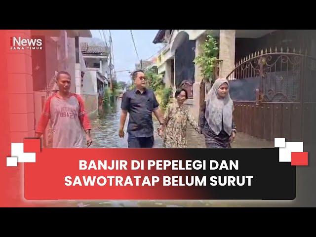 BANJIR DI PEPELEGI DAN SAWOTRATAP BELUM SURUT