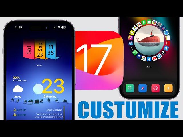 iOS 17 - CUSTOMIZE The New Lock Screen & Home Screen !