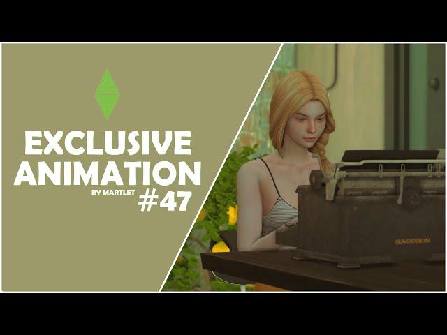 Sims 4 Animations Download - Exclusive pack #47 (Typewriter Animations)