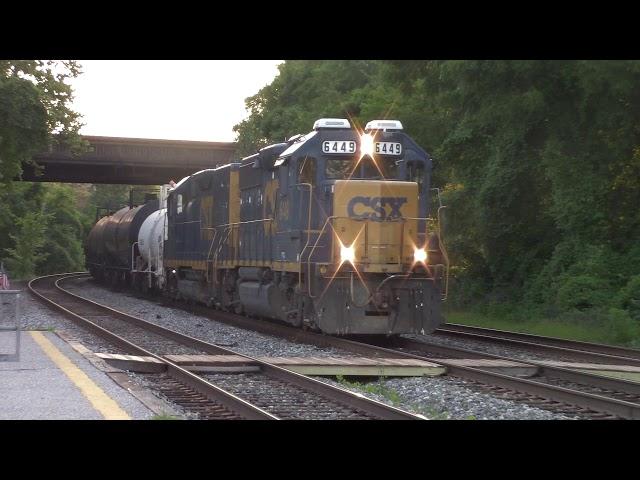 Y264 the Evening Switcher Pushing Cab 903905 with Slug Set 6445/2238 at St Denis MD
