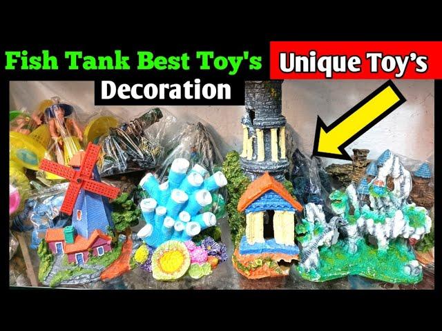 fish aquarium decoration toy's | fish tank Toys || aquarium toys making at home | DIY