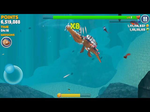 Hungry Shark Evolution leo(liopleurodon) Gameplay