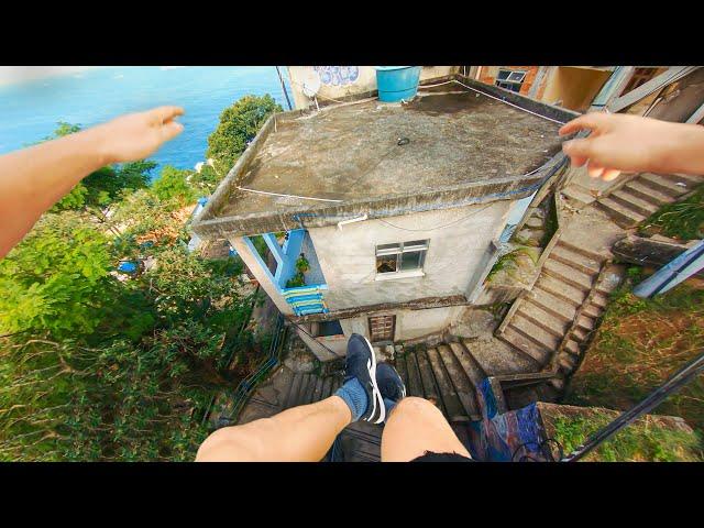 Rio de Janeiro Rooftop Parkour POV 