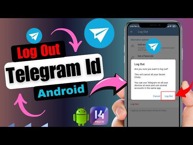 How To Log Out Telegram Account From Android Device | Telegram ID Log Out