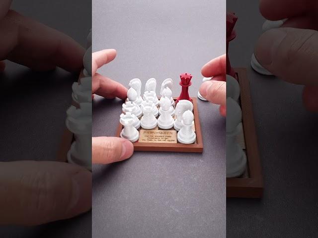 Pawn = Queen. Mix of chess and puzzle.