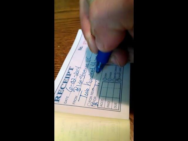 How To Fill Out Receipts For Customers by Hand