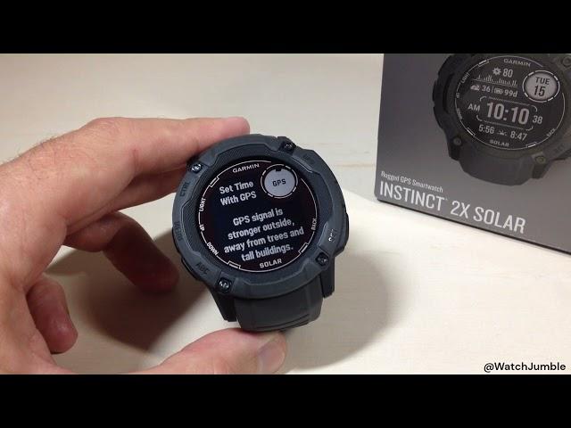 Garmin Instinct 2X | Sync Time and Date with GPS