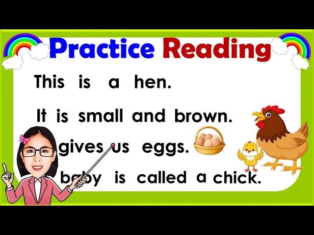 Practice Reading || Learn how to read || Reading Lesson for Grade 1, Grade 2