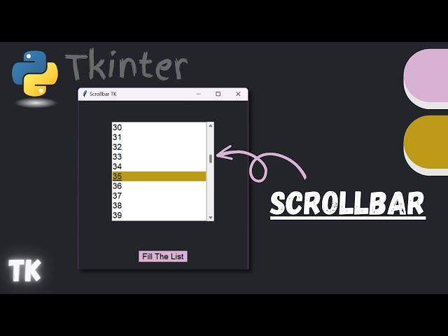 How to Use a Scrollbar | Python