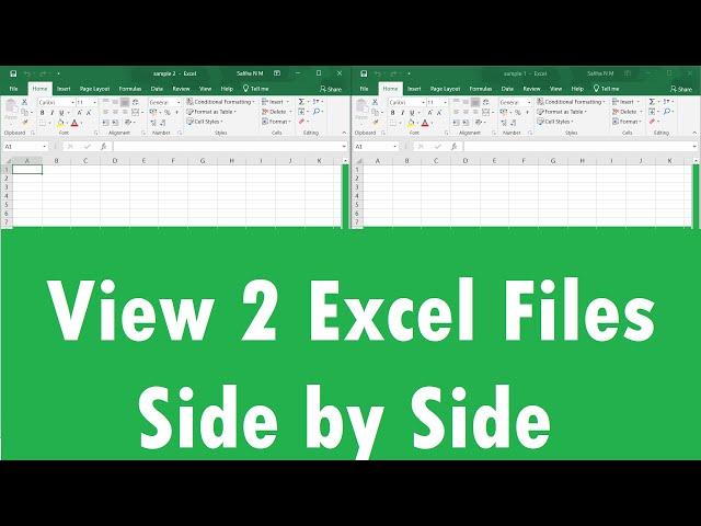 How to Open two Excel Files in Separate Windows to View them Side by Side in Windows 11