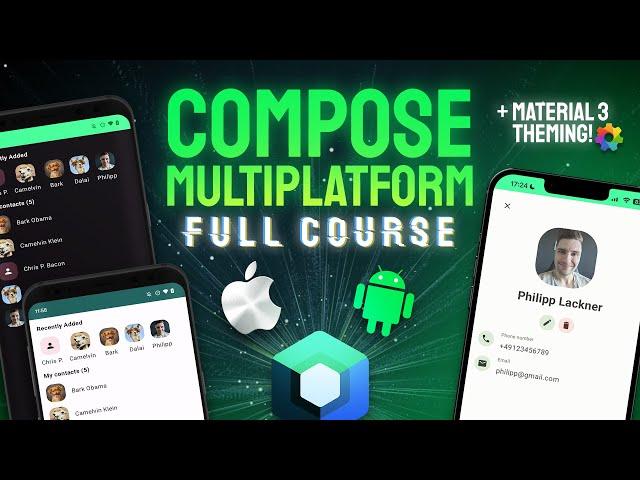 MVI Compose Multiplatform Contacts List App With Photos (iOS & Android) - KMM Tutorial