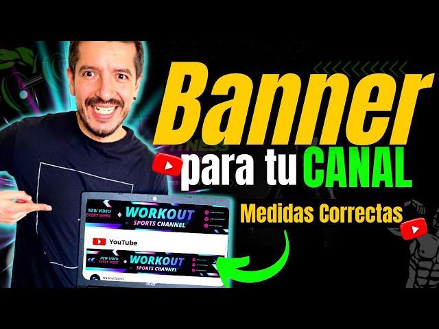 [PASO A PASO] Cómo HACER el BANNER para tu CANAL de YouTube - MEDIDAS 100% AJUSTABLES