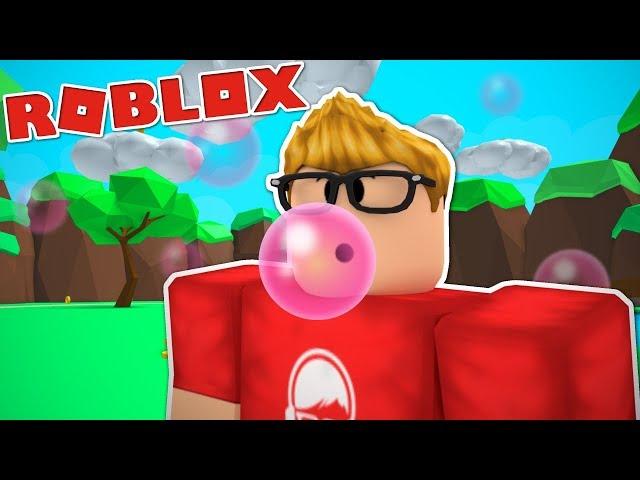 Chewing Bubble Gum in Roblox Bubble Gum Simulator