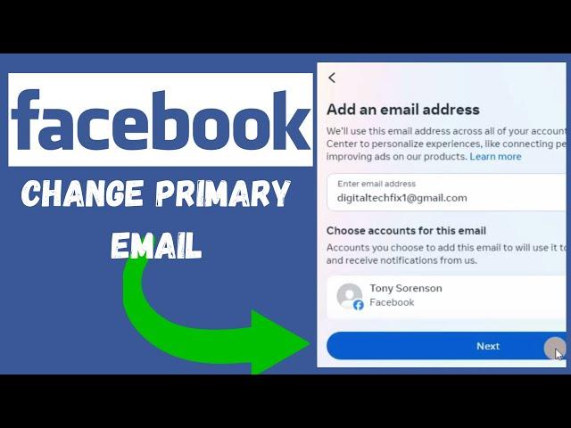 How to Change Primary Email on Facebook PC 2024