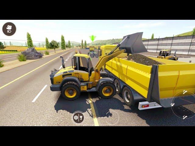 Drive Simulator 2020 | Constructing Bus Station & Car Parking | Dump Truck, Loader & Road Roller