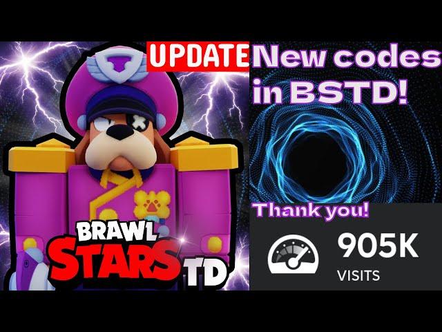 NEW CODES THANK YOU FOR 1M VISITS! (Brawl stars tower Defense)