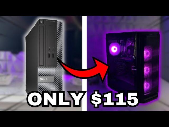 I BUILT A $115 GAMING PC! Optiplex SFF Case Swap!