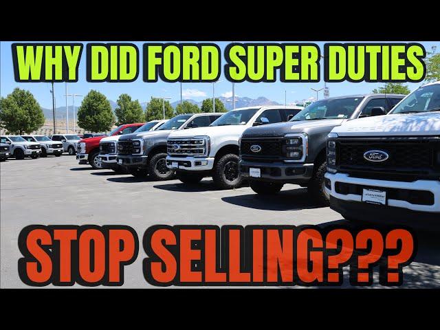 It's Offical, Ford Super Duties Have Stopped Selling... Here's The Biggest Reason Why!