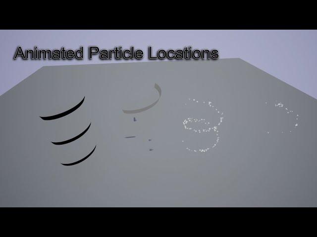 Animated Particle Locations in Niagara