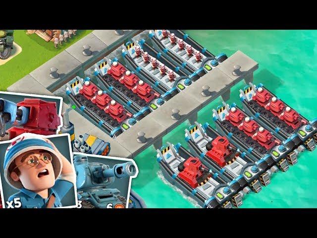 Attacking players with their own troops in Boom Beach!