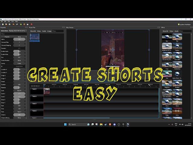 How to Create You Tube Shorts using Open Shot Video Editor!