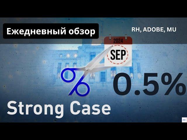 Рынки уверены в 0.5! RH, MU, ADOBE.