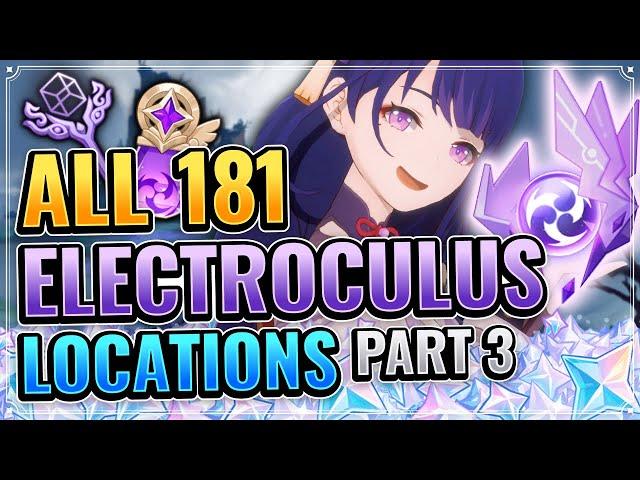 ALL 181 Electroculus Locations Part 3 (TIMESTAMPS + DETAILED GUIDE) Genshin Impact Tsurumi Island