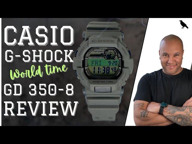 Casio G-SHOCK GD350-8 World Time Watch Review| Best affordable GSHOCK for the Money