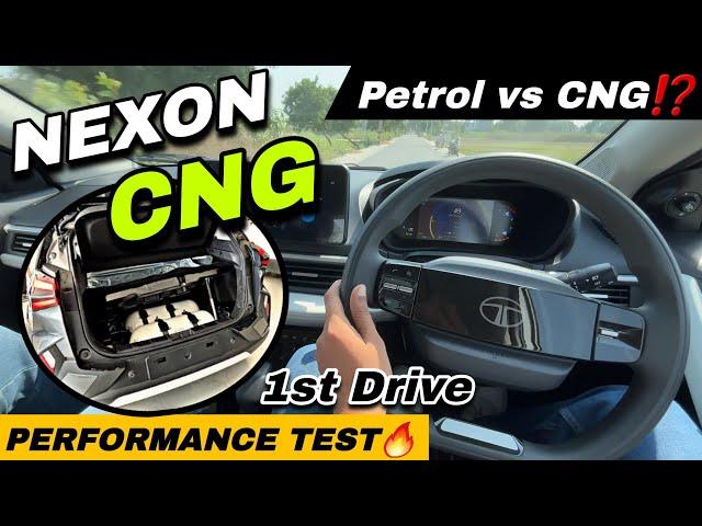 Fastest CNG Car | New Tata Nexon CNG Performance Test | Nexon CNG Drive Review  | Nexon CNG 2024