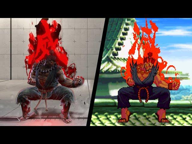 SF6 Akuma: Special Move + Combo References