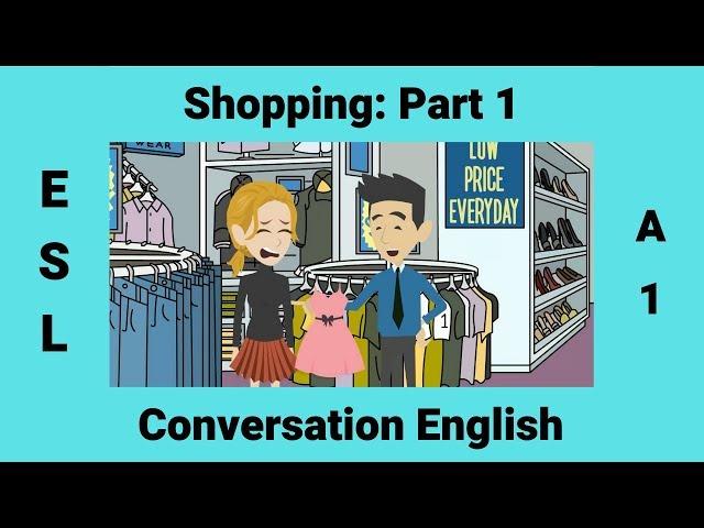 Asking for Help Shopping ESL Conversation