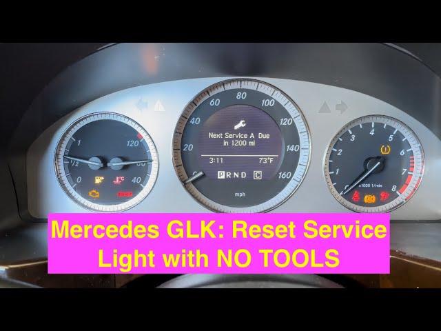 How to #reset the #service A and #Service B #light on your #Mercedes GLK w/o fancy tools!