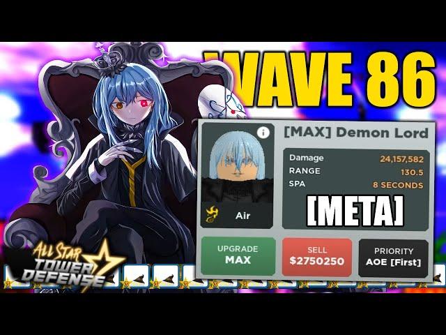 6 Star RIMURU is The New META (WAVE 86) in EXTREME INFINITE MODE | All Star Tower Defense ROBLOX