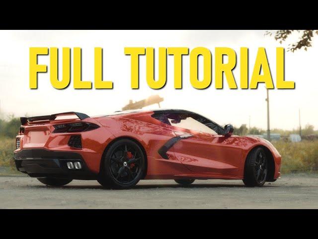 Blender Realistic car animation full Beginner tutorial | but it's super easy