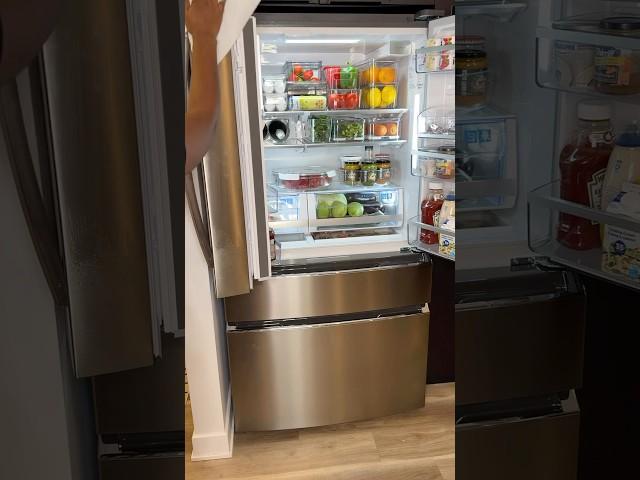 Just upgraded my fridge!  So excited to organize everything. #fridgestorage