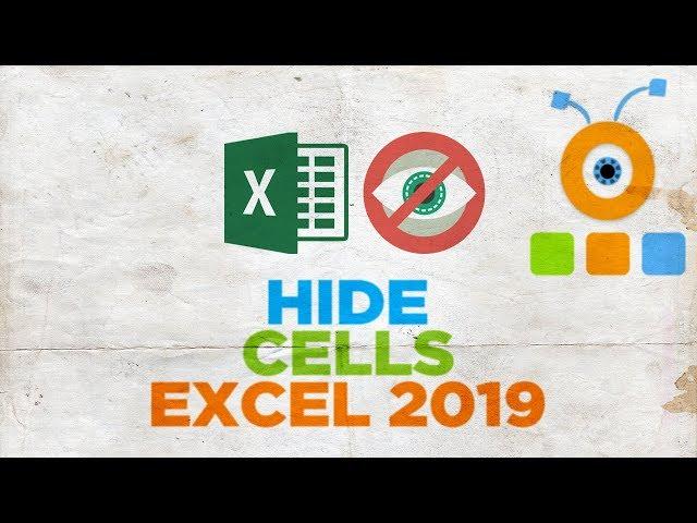 How to Hide Cells in Excel 2019 | How to Hide Row or Column in Excel 2019