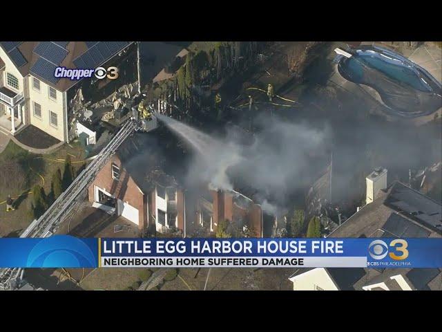 Fire destroys large home in Little Egg Harbor Township