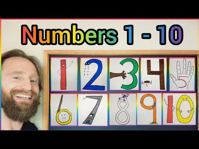 Numbers 1-10 Numbers Recognition 1-10 Counting Numbers 1-10 Cardinal Numbers Songs Kids Numbers Song