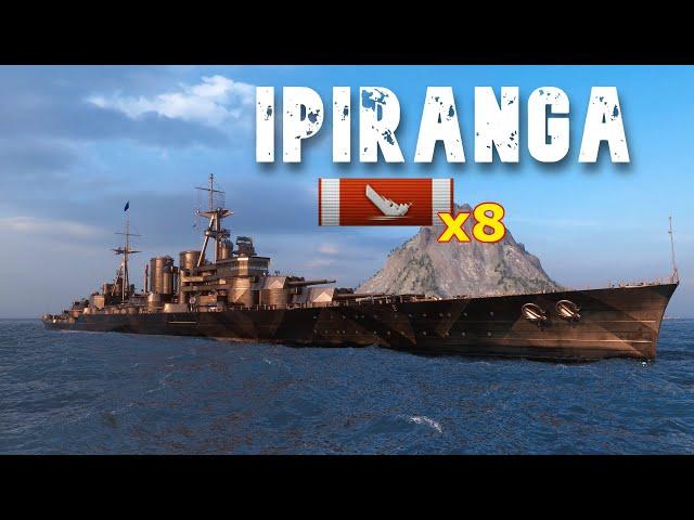 World of WarShips Ipiranga - 8 Kills 234K Damage | NEW SHIP !