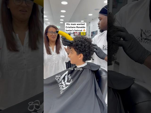 His Mum wanted Cristiano Ronaldo Junior’s Haircut 