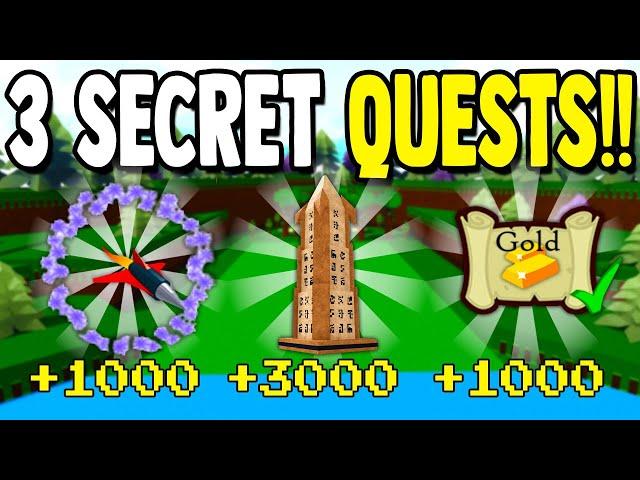 3 SECRET QUESTS (+3,000 GOLD) | Build a Boat for Treasure ROBLOX