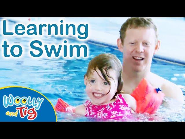 @WoollyandTigOfficial- Learning To Swim! | TV Show for Kids | Toy Spider