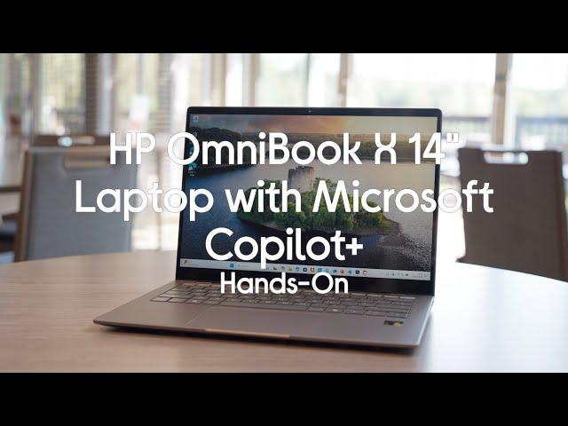 HP OmniBook X 14" Laptop, Copilot+ PC - Hands On