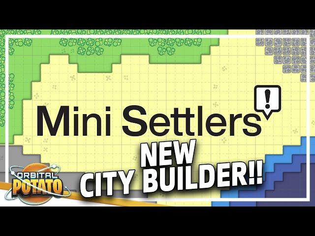 SUPER Promising Minimalist City Builder!! - Mini Settlers - Logistics Colony Sim