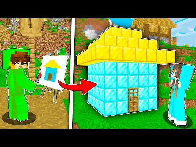 Using DRAWING Mod To Help Micole From ARROGANT PEOPLE in Minecraft!