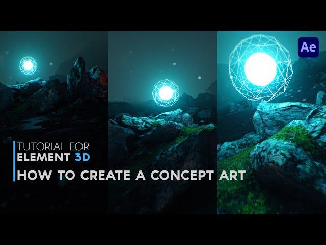 How to create a Concept art inside Element 3D II After effect II Tutorial