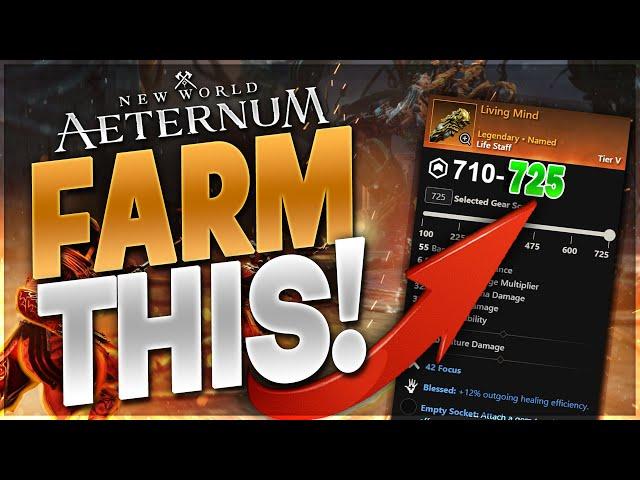 How to Get the BEST 725 Gear Score Life Staffs! - New World: Aeternum