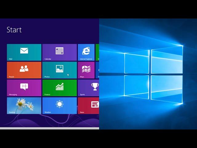 Windows 8 vs Windows 10 RTM!