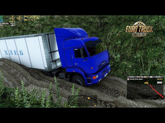 Euro Truck Simulator 2  Новосибирское - Южно-Сахалинск | Суровая Россия Байкал